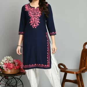 Blue Kashmiri Kurti