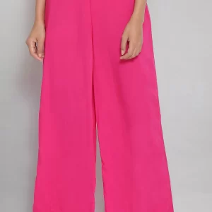 Casual Regular Fit Solid Palazzos