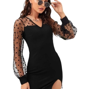 Summer Dresses for Women – Short One Piece A-Line Midi Dress | Lightweight Vacation Wear & Daily Casual Outfit（Black）