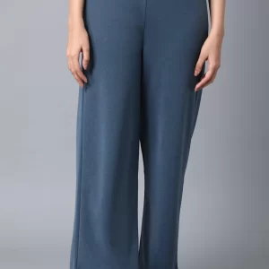 Blue Loose Fit Palazzo