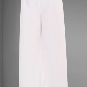 Solid color Mulmul Cotton Palazzo in off White