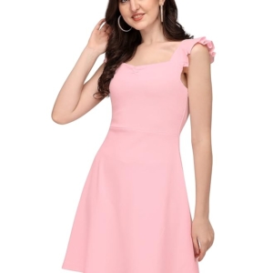 Western Dress || Stretchable Solid Sleeveless Frill Dress for Women || Western Dresses for Women