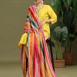 Multicolor Chiffon Floral Printed Dupatta