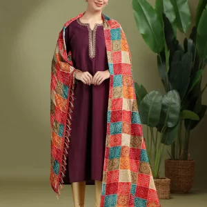 Multicolor Floral Printed Dupatta