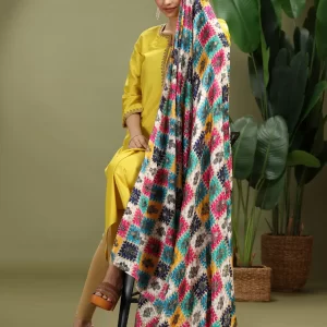 Multicolor Floral Printed Dupatta